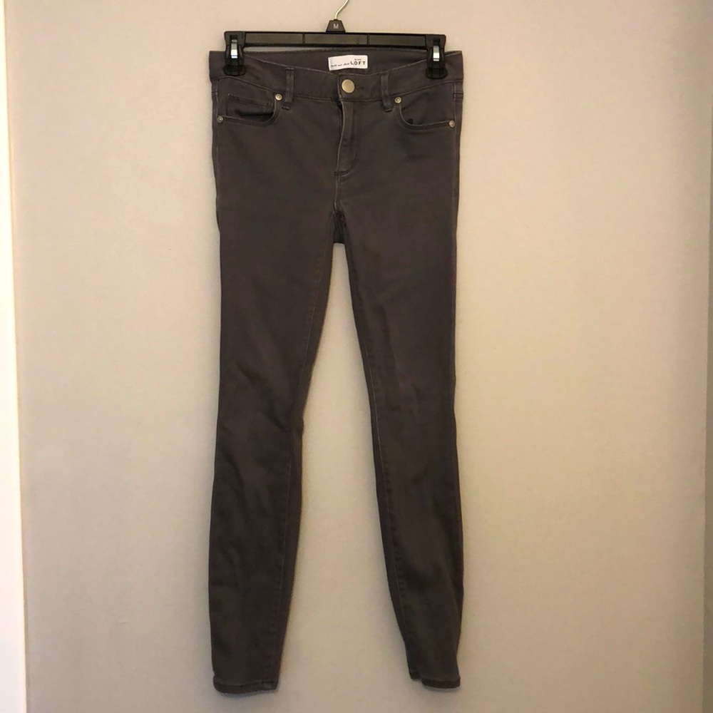 ANN TAYLOR LOFT Gray Jeans/Leggings